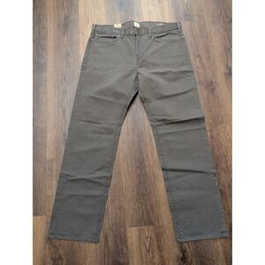 Dockers Pants Mens 38x32 Olive Straight Fit 5-Pocket Stretch Dark Wash Chino NWT